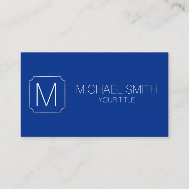 Air Force blue colour background Business Card (Front)