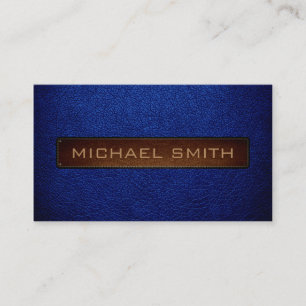 Air Force blue (USAF) Leather Look Professional Business Card