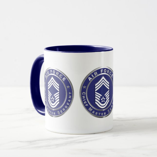 Air Force Chief Master Sergeant CMSgt Mug (Front Left)
