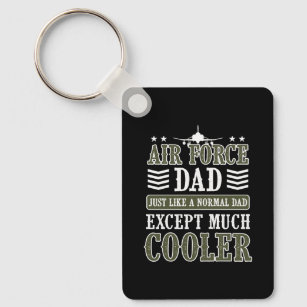 Air Force Dad Pilot Jet Aeroplane Aircraft Key Ring