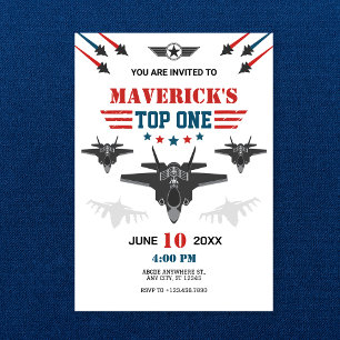 Air force jet fighter pilot Top one Invitation