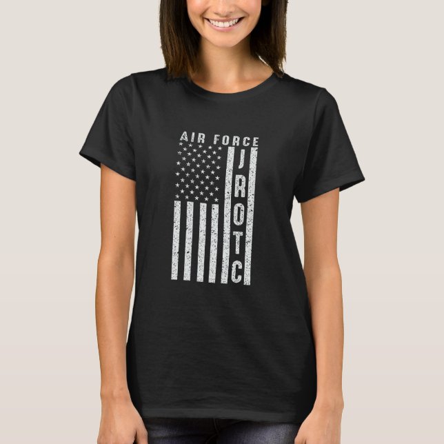 Air Force Junior ROTC USAF JROTC USA Flag Cool Gif T-Shirt (Front)