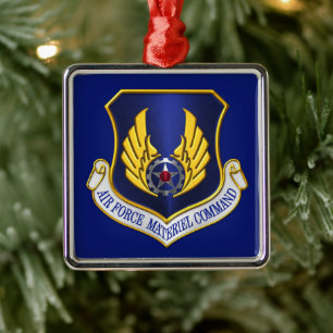 Air Force Materiel Command Customised Christmas Metal Tree Decoration