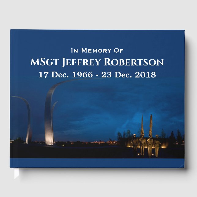 Air Force Memorial at Night Guest Book (Front)