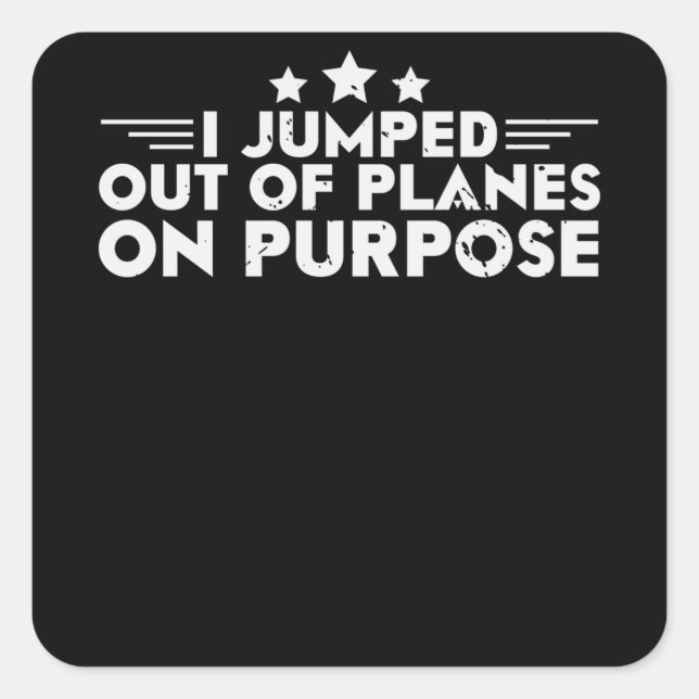 Air Force - Military Design Square Sticker (Front)