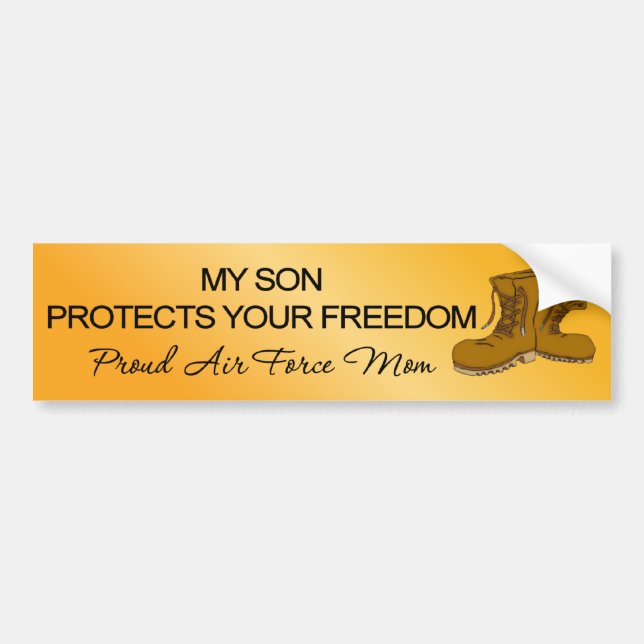 (Air Force) My Son Protects Your Freedom Bumper Sticker (Front)