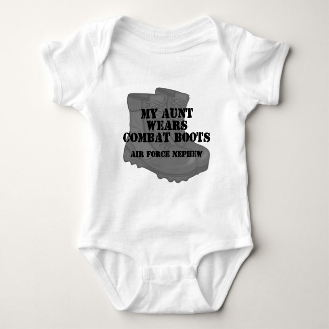 Air Force Nephew CB Aunt Baby Bodysuit (Front)