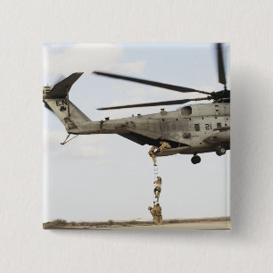 Air Force pararescuemen conduct a combat insert 4 15 Cm Square Badge