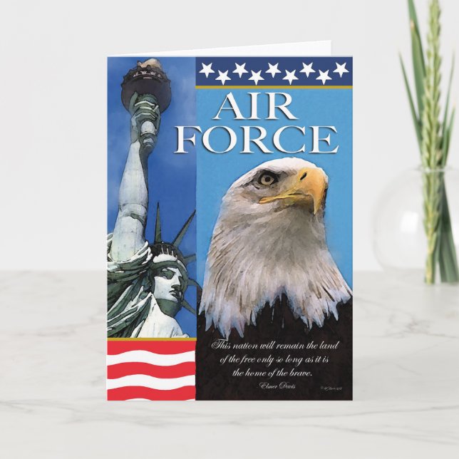 Air Force Patriotic Troop Support Card (Front)