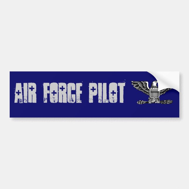 air force pilot Colonel Bumper Sticker (Front)