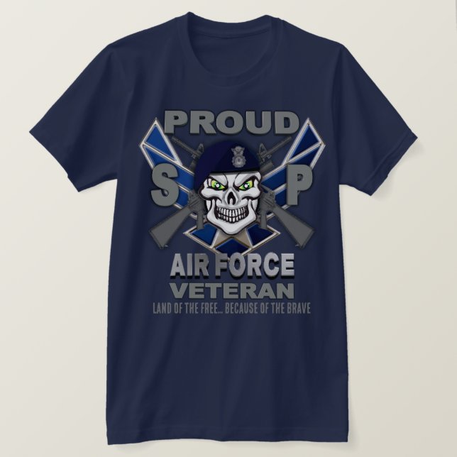 Air Force Security Forces Veteran T-Shirt (Design Front)