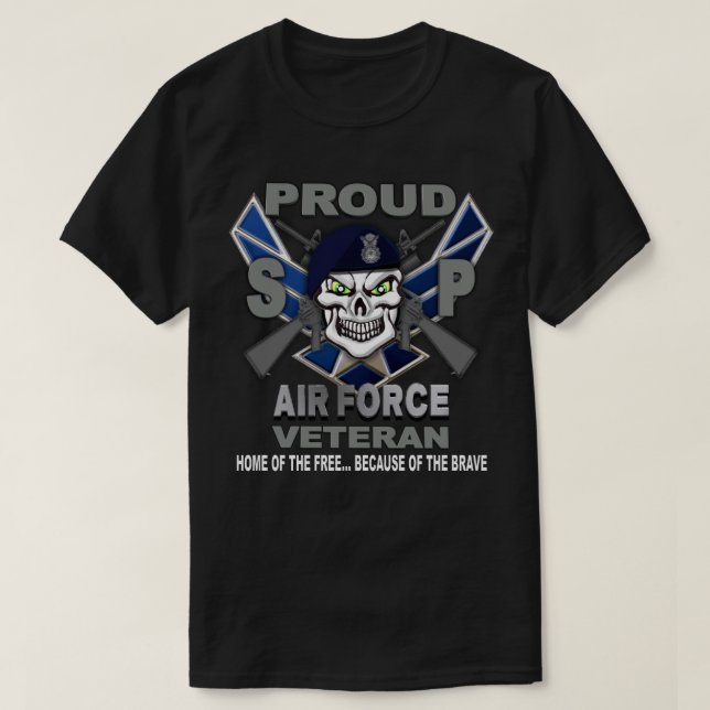 Air Force Security Forces Veteran T-Shirt (Design Front)