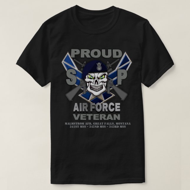 Air Force Security Forces Veteran T-Shirt (Design Front)