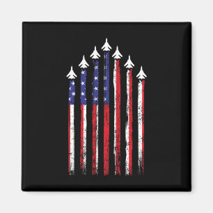 Air Force Us Veterans 4th Of July American Flag In Magnet