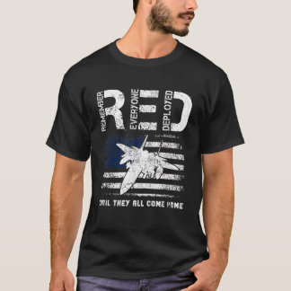 Air Force USAF US Flag Veteran RED Friday Military T-Shirt