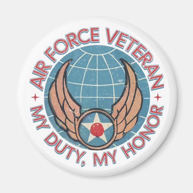 Air Force Veteran Magnet (Front)