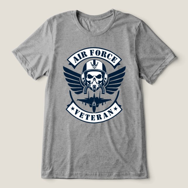 Air Force Veteran Tri-Blend Shirt (Design Front)