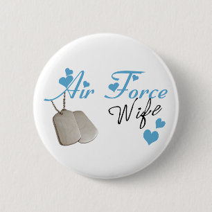 Air Force Wife Button