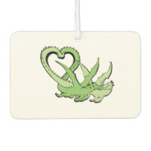 Air Freshener  Dragons Couple Tail of Heart Love