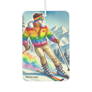 Air Freshener - Skiing with pride