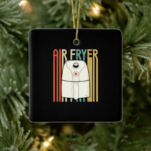 Air Fryer Master Cook Food Retro Chicken Ceramic Ornament