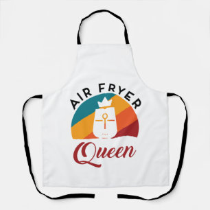 Air Fryer Queen Fried Food Cooking Cook Apron