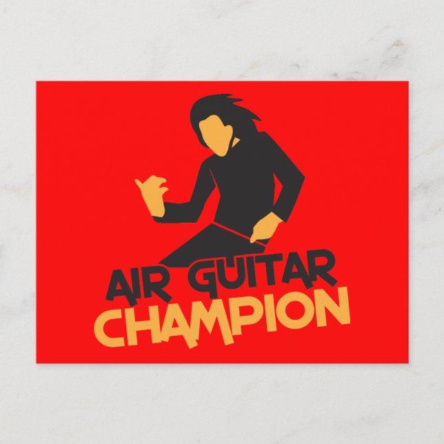Air Guitar Champion design Postcard (Front)