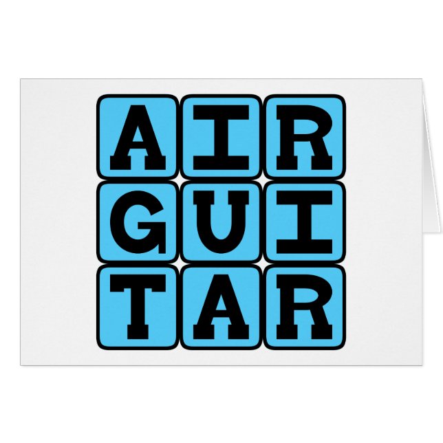 Air Guitar, Phoney Musical Instrument (Front Horizontal)