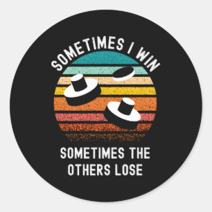 Air Hockey Saying Winner In Air Hockey Classic Round Sticker