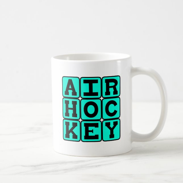 Air Hockey, Table Game Coffee Mug (Right)