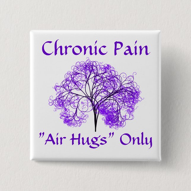 Air Hugs Only 15 Cm Square Badge (Front)