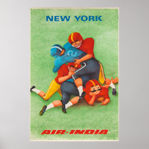 Air India - New York - Travel Poster Prints
