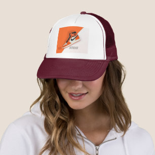 Air Jordan 1 striking orange and white cape Trucker Hat