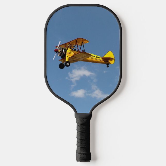 Air Mail Biplane Service Pickleball Paddle (Front)