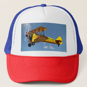 Air Mail Biplane Trucker Hat