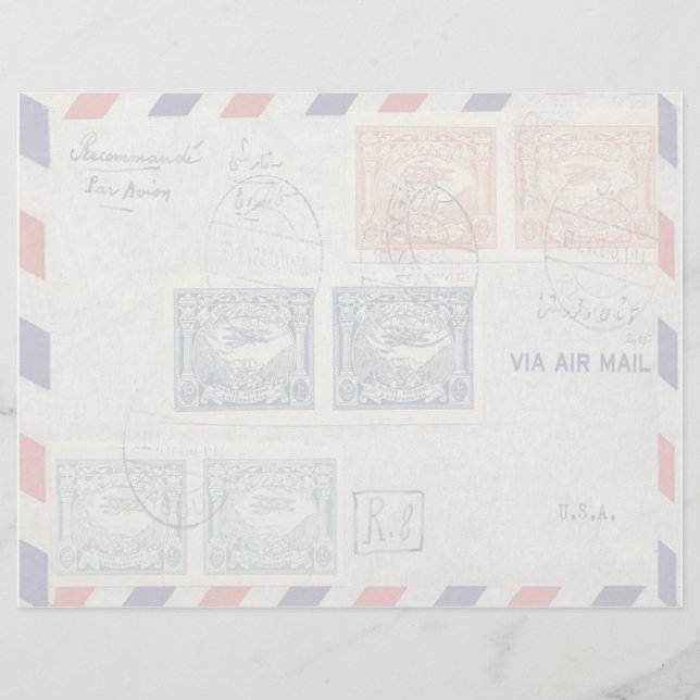 Air Mail Envelope Letterhead (Front)
