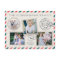 Air Mail Holiday Photo Collage Postcard