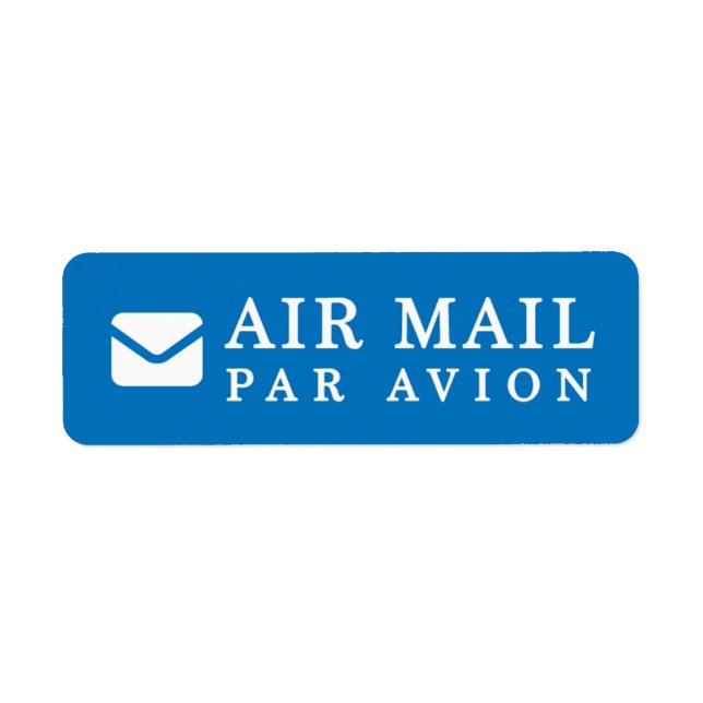 AIR MAIL PAR AVION  手紙 エアメールシール mail letter ラベル (Front)