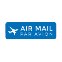 AIR MAIL PAR AVION 飛行機 エアメールスタンプ aeroplane ラベル