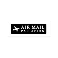 AIR MAIL PAR AVION Airmail Stamp airplane rubber s