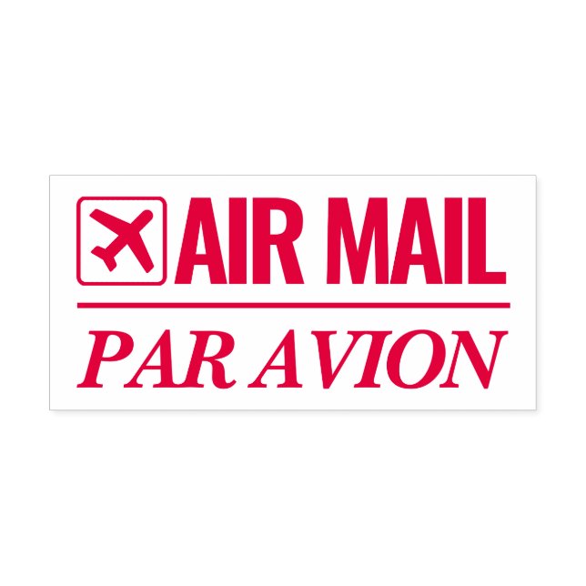 Air Mail / Par Avion self inking rubber stamp (Design)