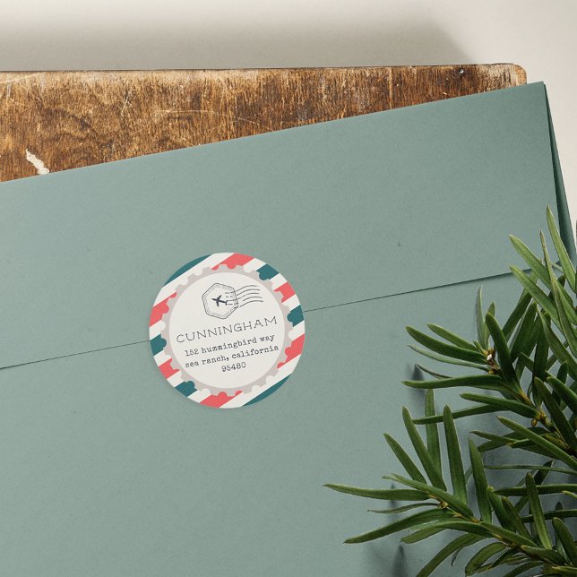 Air Mail Return Address Sticker (Creator Uploaded)