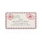 air mail super cute holiday return address label
