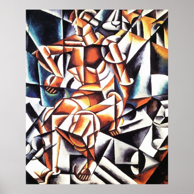Air Man Space, by Lyubov Popova Poster (Front)