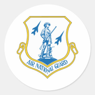 Air National Guard Classic Round Sticker
