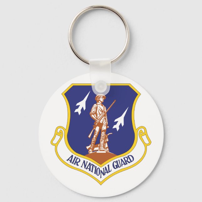 Air National Guard Military Veteran Key Ring (Front)