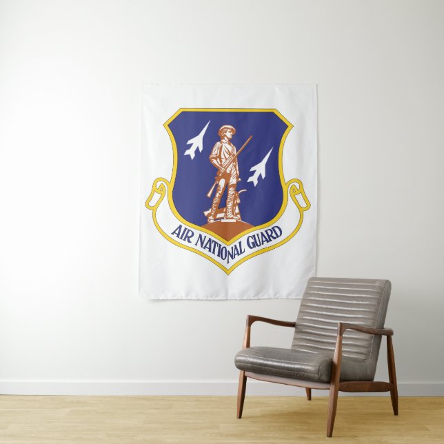 Air National Guard Military Veteran Tapestry (In Situ)