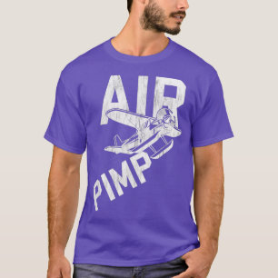 Air Pimp Pilot Funny Distressed  T-Shirt