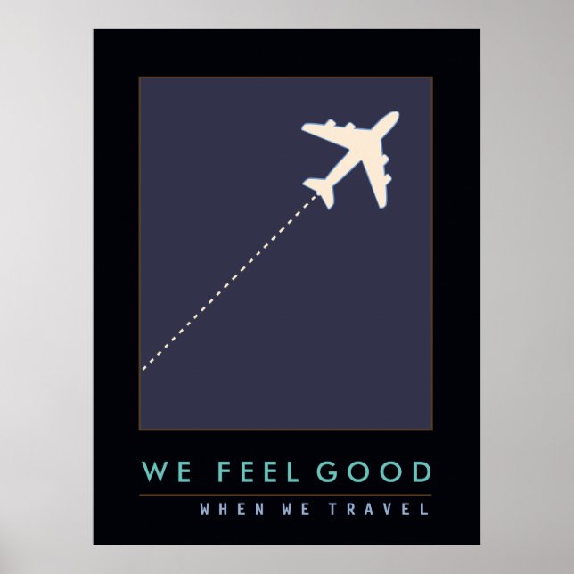 air plane travel inspired poster (Front)