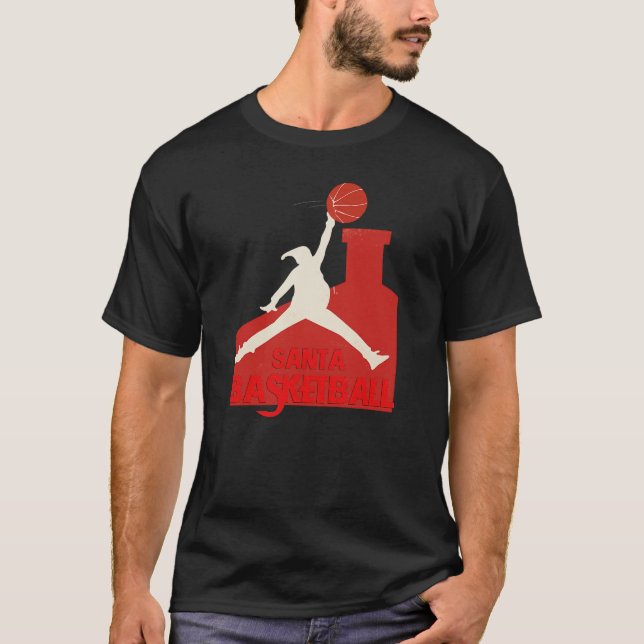  AIR SANTA – Funny Xmas Basketball Parody Classic  T-Shirt (Front)